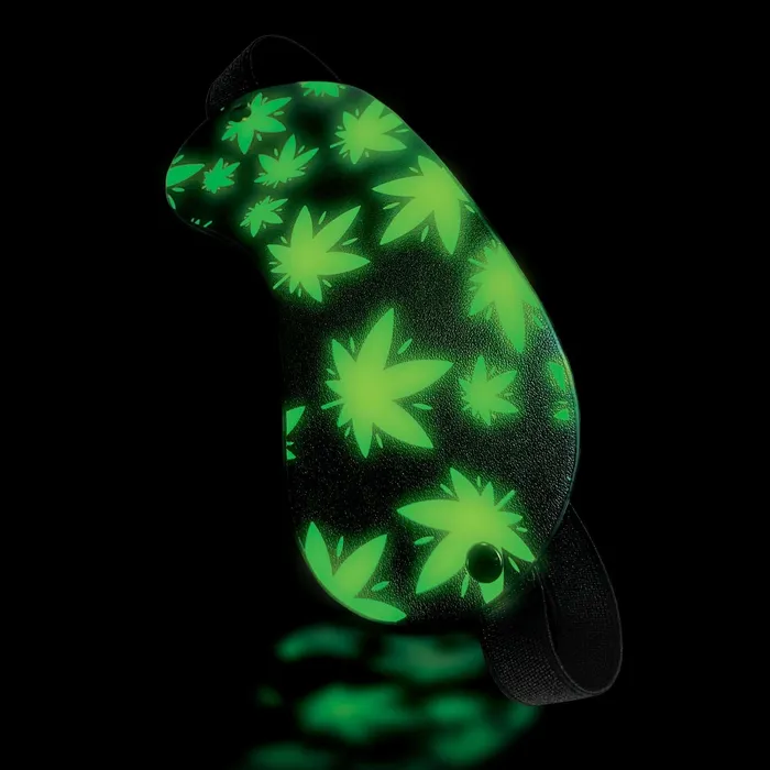 Female Sex Toys Global Novelties Stoner Vibes Chronic Collection Glow In The Dark Blindfold