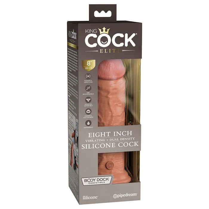 Female Sex Toys PIPEDREAM King Cock Elite Dual Density Vibe Silicone CockTan 8 Female Sex Toys PIPEDREAM King Cock Elite Dual Density Vibe Silicone CockTan 8