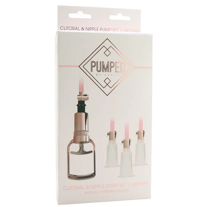 Female Sex Toys Pumped Rose Gold Clitoral Nipple Pump Set in Medium Shots Toys Female Sex Toys Pumped Rose Gold Clitoral Nipple Pump Set in Medium Shots Toys