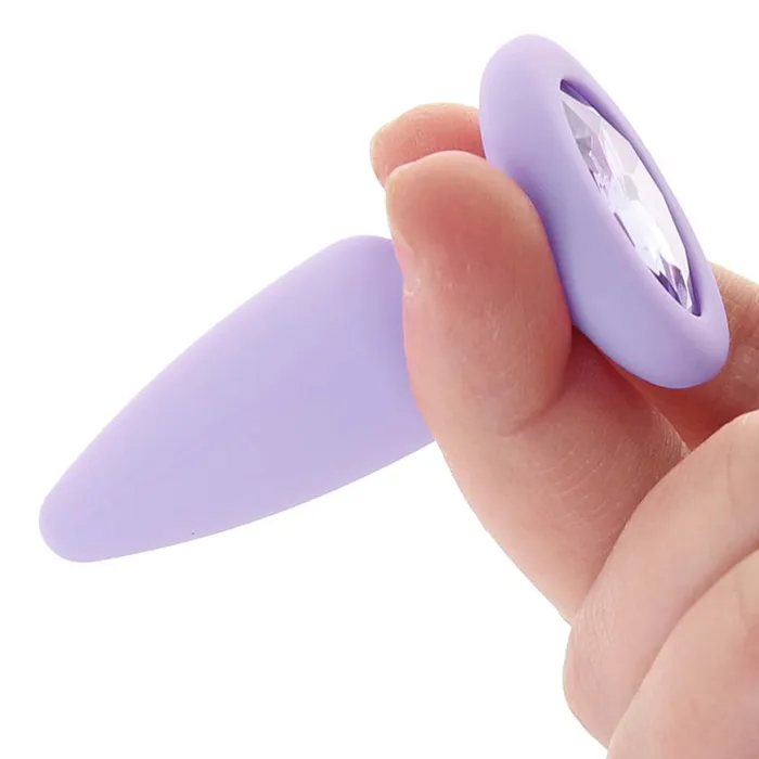 First Time Crystal Booty Anal Plug Set in Purple CalExotics Anal First Time Crystal Booty Anal Plug Set in Purple CalExotics Anal