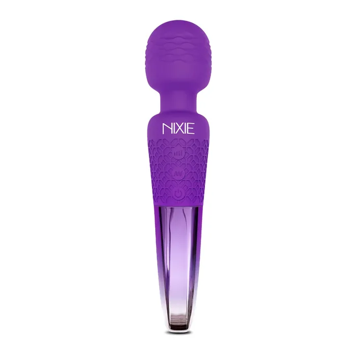 Global Novelties Nixie Wand Massager Purple Ombre Metallic Vibrators