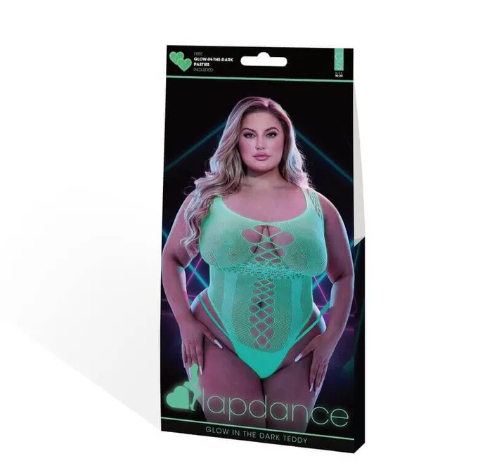 Lapdance Glow In The Dark Teddy Queen Size Sensual Lingerie for Plus Size Beauties XGen Products Female Sex Toys Lapdance Glow In The Dark Teddy Queen Size Sensual Lingerie for Plus Size Beauties XGen Products Female Sex Toys