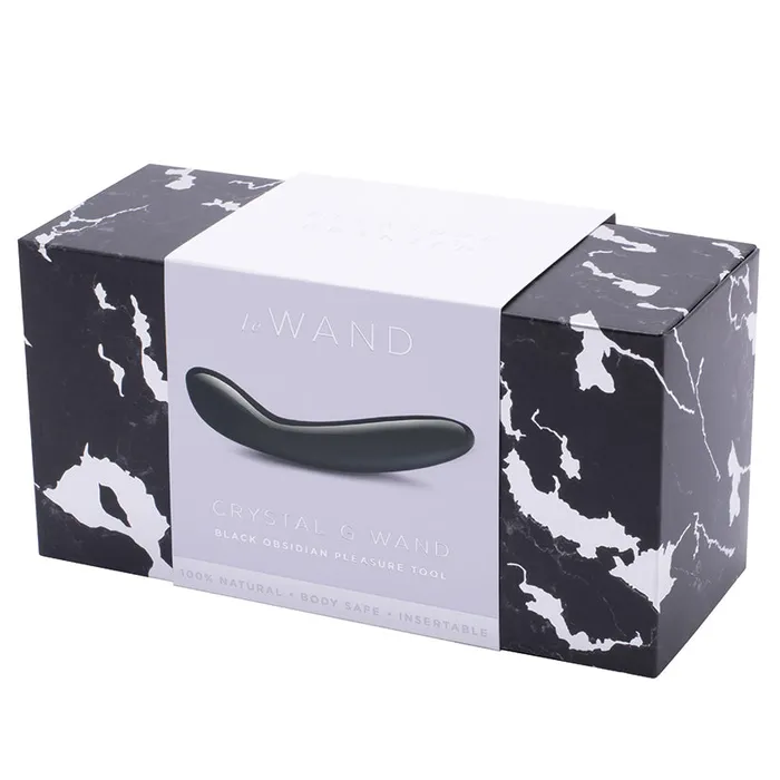 LE WAND Le Wand Crystal GWandBlack Obsidian Vibrators