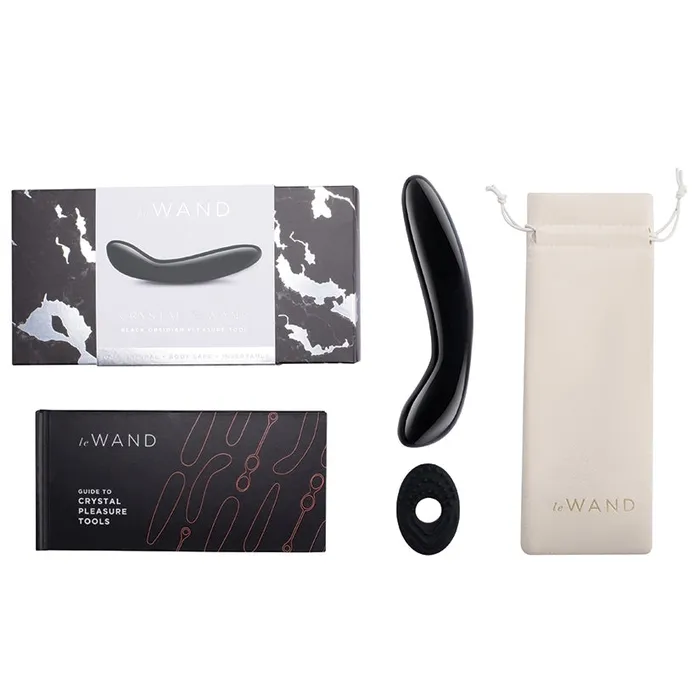 LE WAND Le Wand Crystal GWandBlack Obsidian Vibrators