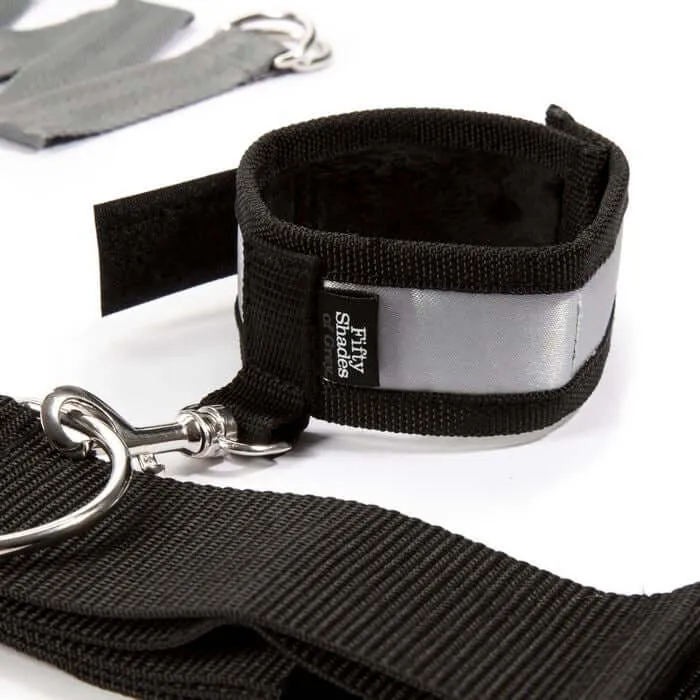 Love Honey Vibrators Fifty Shades of Grey Over the Bed Cross Restraints Deluxe Bondage Set