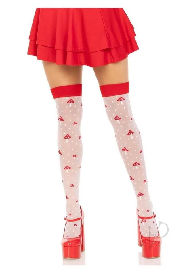 Magic Mushroom Thigh Highs Whimsical Polka Dot Stockings by Leg Avenue Leg Avenue Inc Vibrators Magic Mushroom Thigh Highs Whimsical Polka Dot Stockings by Leg Avenue Leg Avenue Inc Vibrators