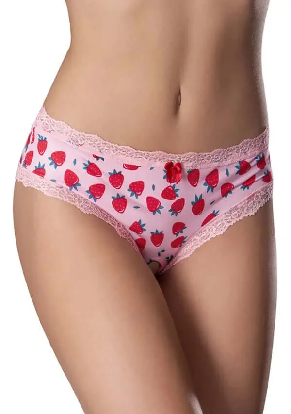Magic Silk Lingerie Male Sex Toys Sweet Treats Crotchless Boy Short with Edible Lube Strawberry 2XL Magic Silk Lingerie Male Sex Toys Sweet Treats Crotchless Boy Short with Edible Lube Strawberry 2XL