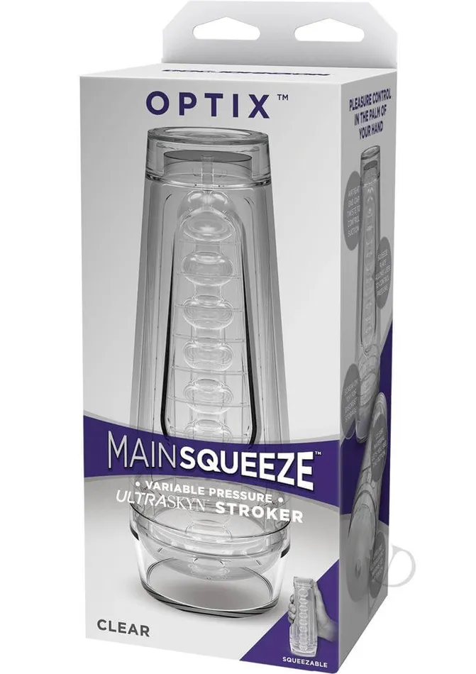 Main Squeeze Optix Ultraskyn Masturbator Crystal Doc Johnson Enterprises Male Sex Toys Main Squeeze Optix Ultraskyn Masturbator Crystal Doc Johnson Enterprises Male Sex Toys