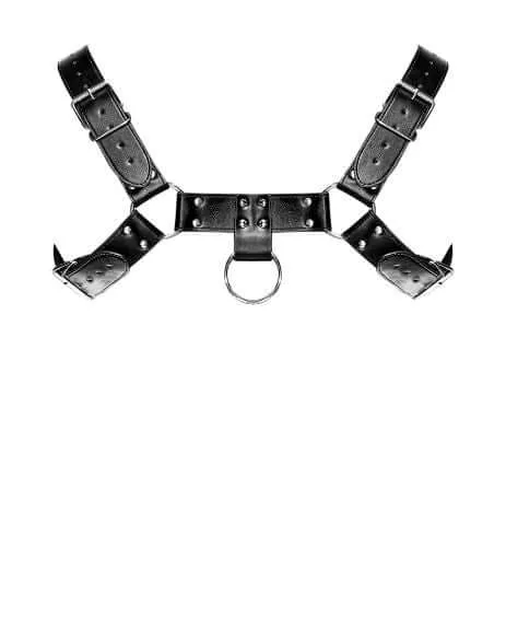 Male Power Lingerie Female Sex Toys Aries Leather Harness in Black Unleash Your Inner Dominance