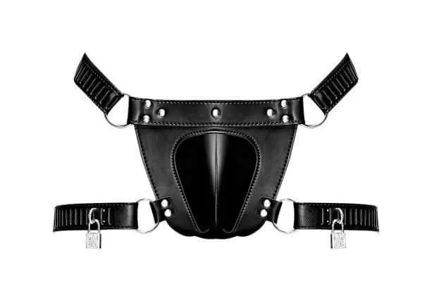Male Power Lingerie Scorpio Leather Shorts Black OS from Male Power Underwear Restraints