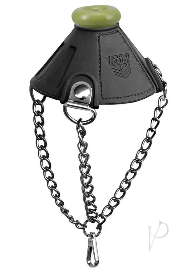 Male Sex Toys Doc Johnson Enterprises Fort Troff Apex Ball Chute Black BodySafe Silicone with Velcro Closure
