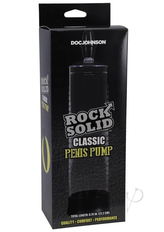 Male Sex Toys Doc Johnson Enterprises Rock Solid Classic Penis Pump Achieve Larger and Thicker Erections Male Sex Toys Doc Johnson Enterprises Rock Solid Classic Penis Pump Achieve Larger and Thicker Erections