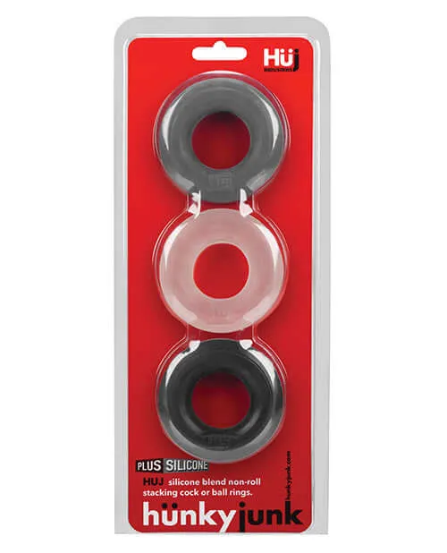 Male Sex Toys Hunky Junk HUJ CRings Ultimate Comfort in a Triple Pack Cock Ring Set OXBALLS Male Sex Toys Hunky Junk HUJ CRings Ultimate Comfort in a Triple Pack Cock Ring Set OXBALLS