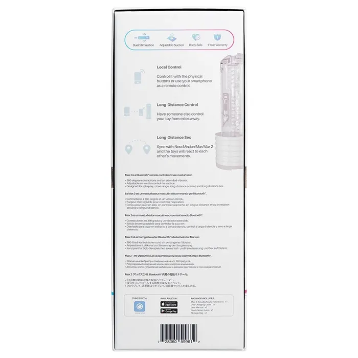 Male Sex Toys Lovense Lovense Max 2 Bluetooth Remote Controlled Male Masturbator Male Sex Toys Lovense Lovense Max 2 Bluetooth Remote Controlled Male Masturbator