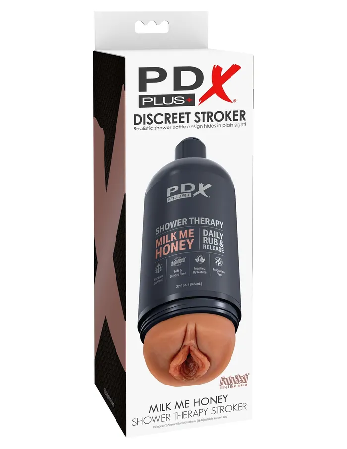 Male Sex Toys Pipedream Products PDX Plus Discreet Stroker Shower Therapy Elevate Your Pleasure with Milk Me Honey Daily Rub and Release in Tan Male Sex Toys Pipedream Products PDX Plus Discreet Stroker Shower Therapy Elevate Your Pleasure with Milk Me Honey Daily Rub and Release in Tan