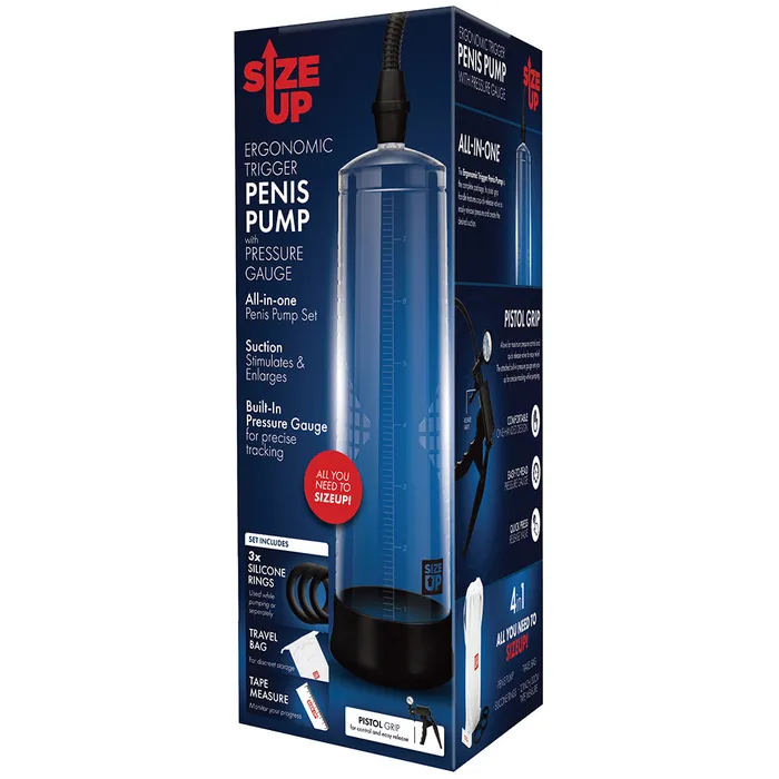 Male Sex Toys XGen Size Up Ergonomic Trigger Penis Pump