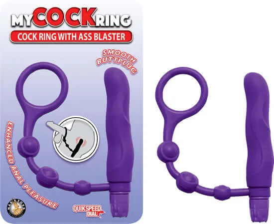 Nasstoys My Cockring with Ass Blaster Purple Vibrators