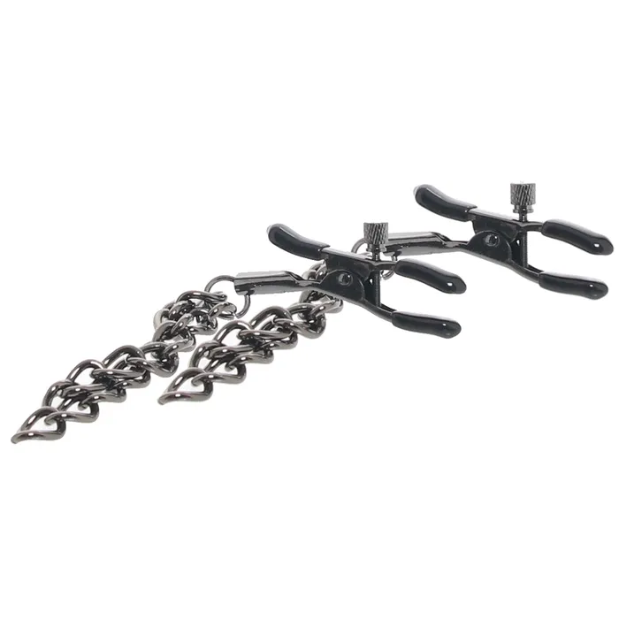 Nipple Clitoral Toys Euphoria Chain Nipple Clamps CalExotics