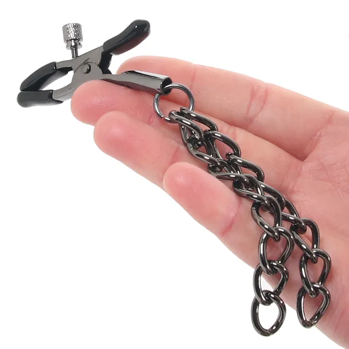 Nipple Clitoral Toys Euphoria Chain Nipple Clamps CalExotics