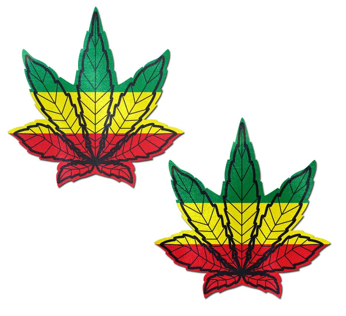 Nipple Clitoral Toys Rasta Weed Nipple Pasties by Pastease Pastease