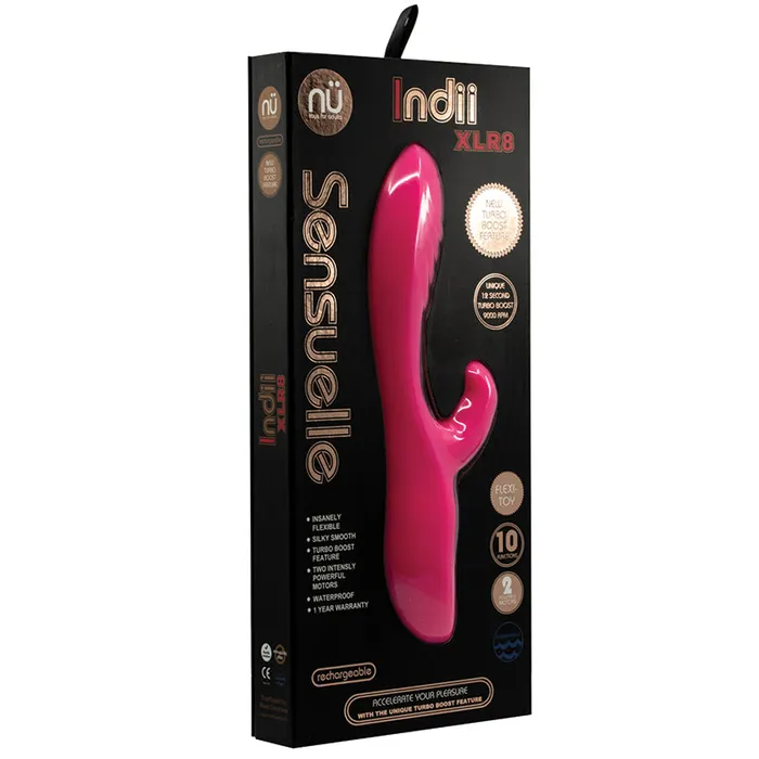 NOVEL CREATIONS Vibrators Sensuelle Indii XLR8 Flexible Dual StimulatorPink NOVEL CREATIONS Vibrators Sensuelle Indii XLR8 Flexible Dual StimulatorPink