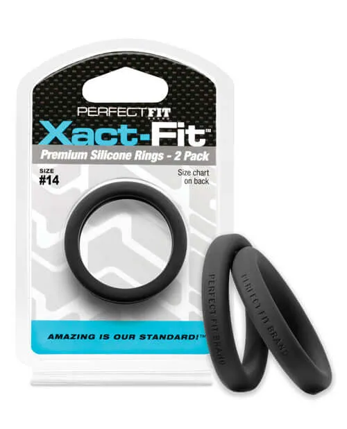 Perfect Fit Xact Fit 14 Tailored Black Cock Ring 2Pack Precision Sizing for Enhanced Comfort Performance Perfect Fit Anal Perfect Fit Xact Fit 14 Tailored Black Cock Ring 2Pack Precision Sizing for Enhanced Comfort Performance Perfect Fit Anal