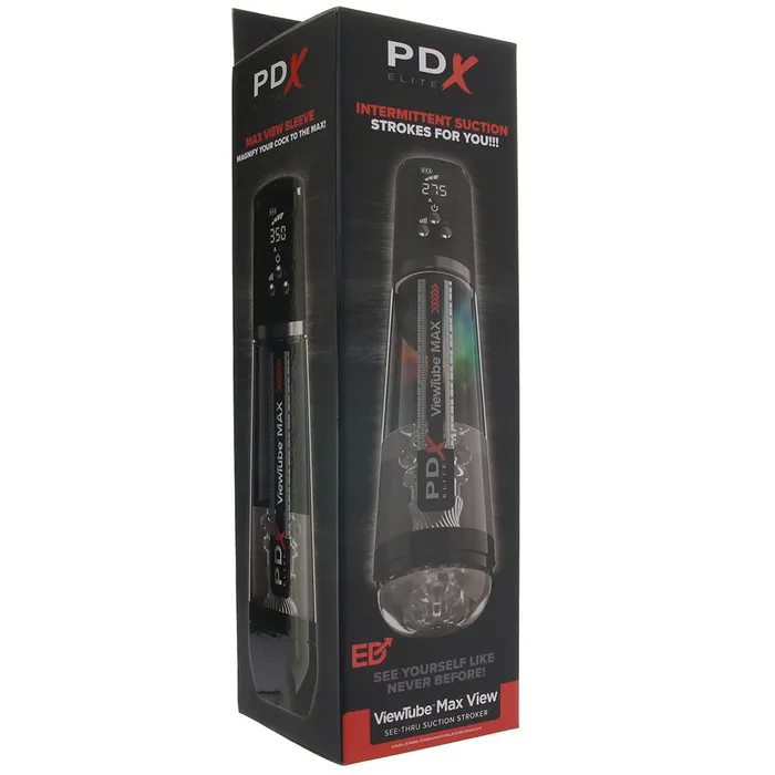 Pipedream Male Sex Toys PDX Elite ViewTube Max View Suction Stroker