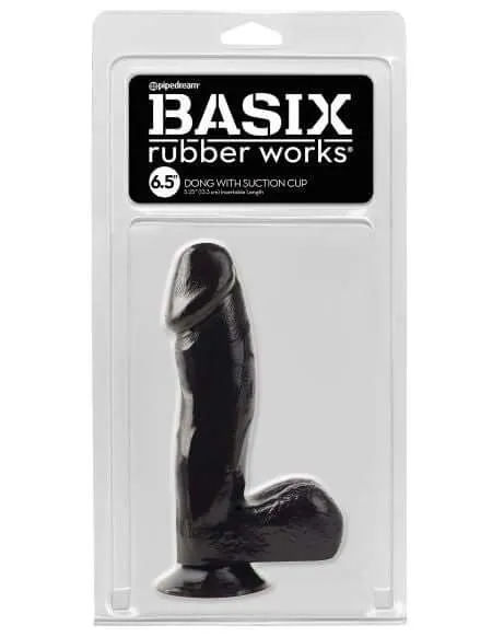 Pipedream Products Dildos Basix Rubber Works Ballsy Dong 65 Black Suction Cup Base Pipedream Products Dildos Basix Rubber Works Ballsy Dong 65 Black Suction Cup Base