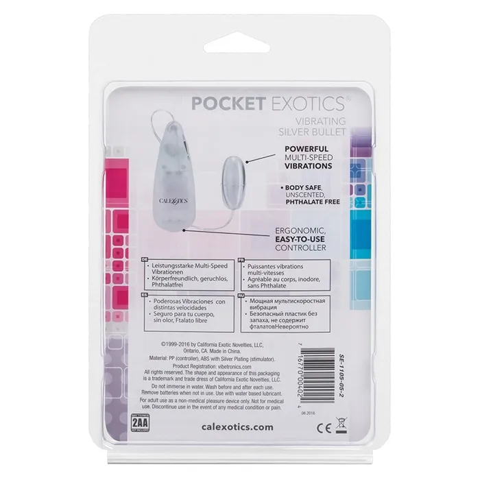 Pocket Exotics Single BulletSilver CAL EXOTICS Female Sex Toys