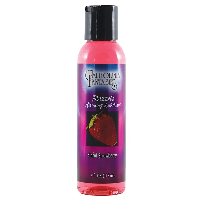 Razzels Warming LubeSinful Strawberry 4oz CALIFORNIA FANTASIES Female Sex Toys Razzels Warming LubeSinful Strawberry 4oz CALIFORNIA FANTASIES Female Sex Toys