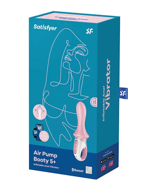 Satisfyer Satisfyer Air Pump Booty 5 Plus Light Red Inflatable Anal Vibrator Anal Satisfyer Satisfyer Air Pump Booty 5 Plus Light Red Inflatable Anal Vibrator Anal