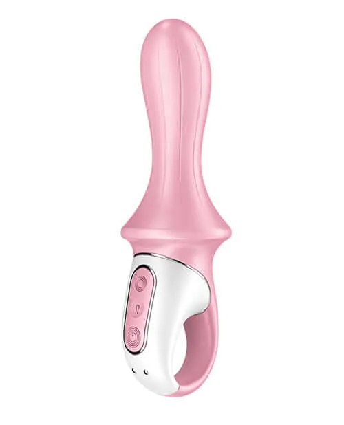 Satisfyer Satisfyer Air Pump Booty 5 Plus Light Red Inflatable Anal Vibrator Anal