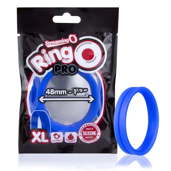 Screaming O Ring O Pro XL Blue True Silicone StretchtoFit Design 1 78inch Diameter LatexFree PhthalateFree Screaming O Anal Screaming O Ring O Pro XL Blue True Silicone StretchtoFit Design 1 78inch Diameter LatexFree PhthalateFree Screaming O Anal