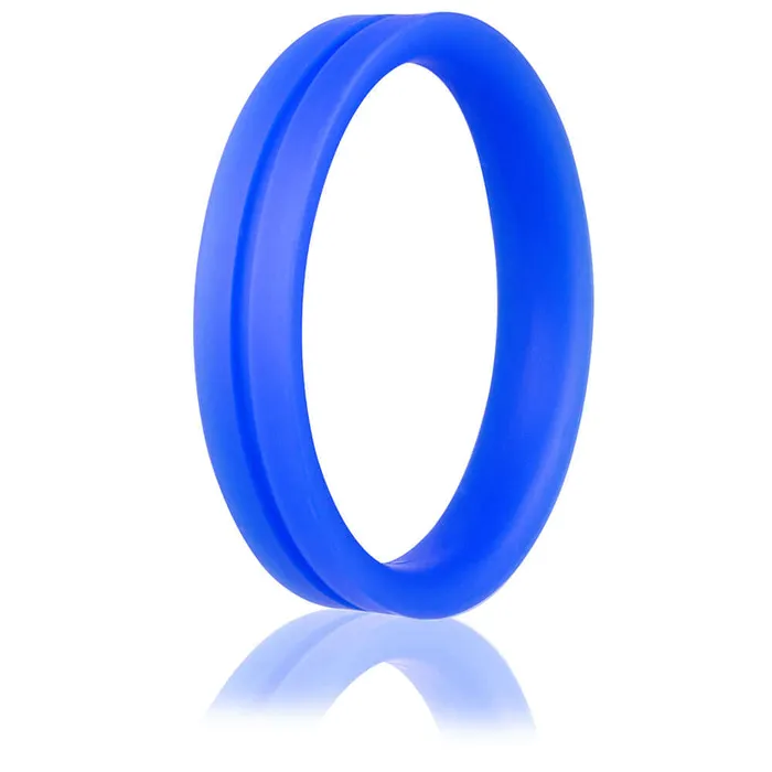 Screaming O Ring O Pro XL Blue True Silicone StretchtoFit Design 1 78inch Diameter LatexFree PhthalateFree Screaming O Anal