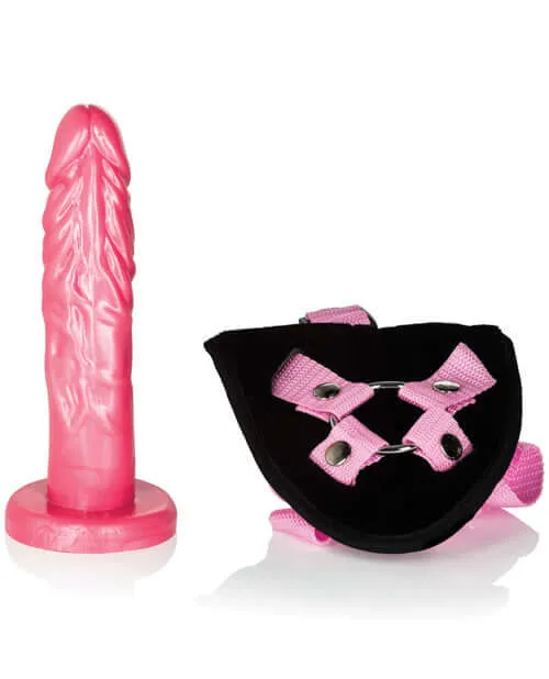 Shanes World Pink Strapon Harness with Stud California Exotic Novelties Female Sex Toys