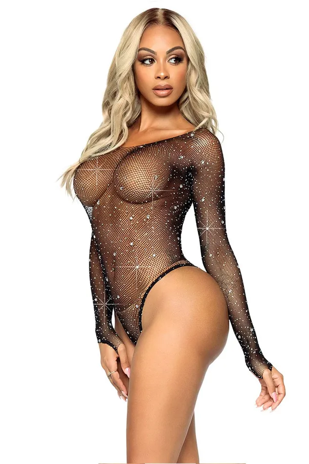 Shining Star Bodysuit with Rhinestones LEG AVENUE Male Sex Toys Shining Star Bodysuit with Rhinestones LEG AVENUE Male Sex Toys