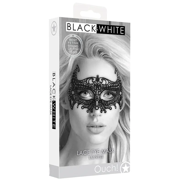 Shots Toys Black White Lace Empress EyeMask Anal Shots Toys Black White Lace Empress EyeMask Anal