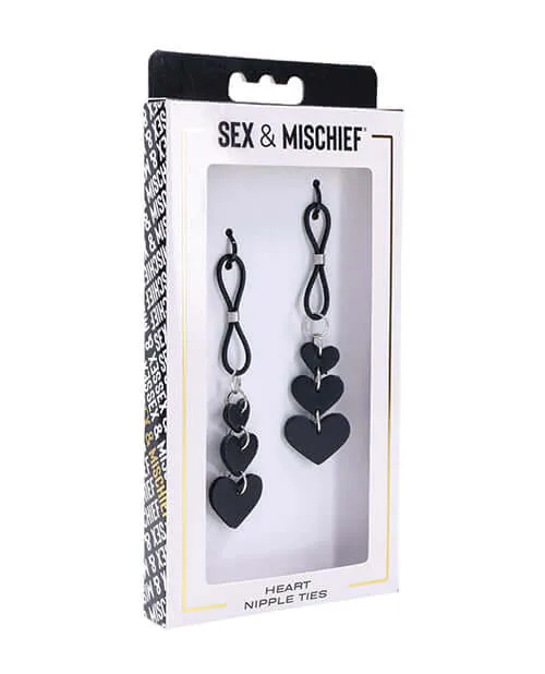 Sport Sheets Couples Sex and Mischief Heart Nipple Clamps