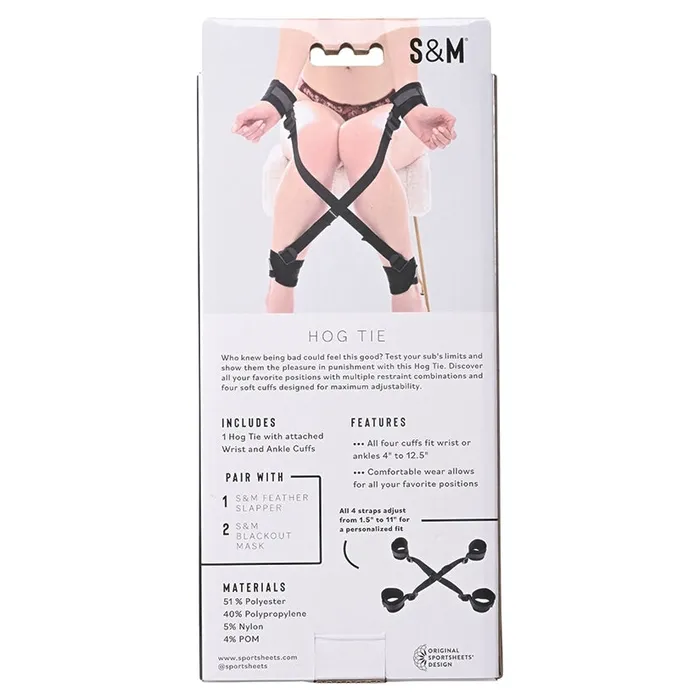 SPORTSHEETS SM Brat Hog Tie Vibrators