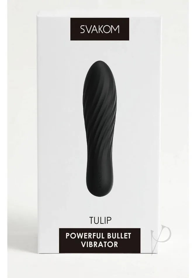 Svakom Group Usa Female Sex Toys Svakom Tulip Black Powerful Bullet Vibrator with 10 Modes Rechargeable Svakom Group Usa Female Sex Toys Svakom Tulip Black Powerful Bullet Vibrator with 10 Modes Rechargeable