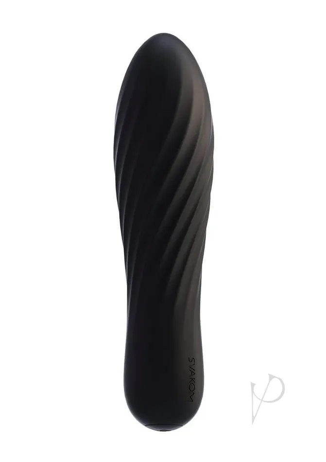 Svakom Group Usa Female Sex Toys Svakom Tulip Black Powerful Bullet Vibrator with 10 Modes Rechargeable