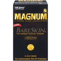 Trojan Magnum Bareskin Condoms 10 Pack Trojan Male Sex Toys