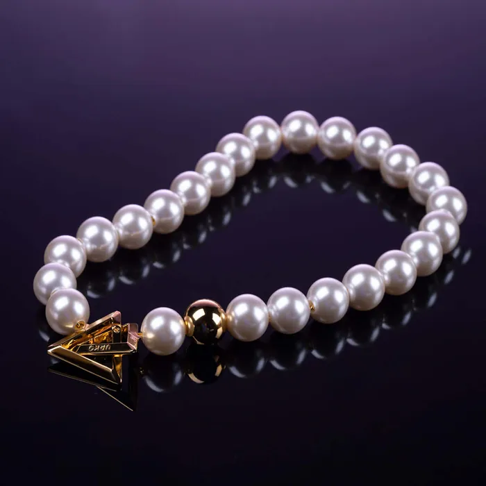 UPKO Vibrators UPKO Moist Eyes Pearl Necklace Collar