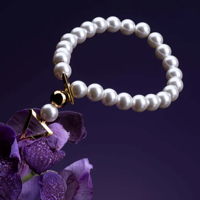 UPKO Vibrators UPKO Moist Eyes Pearl Necklace Collar
