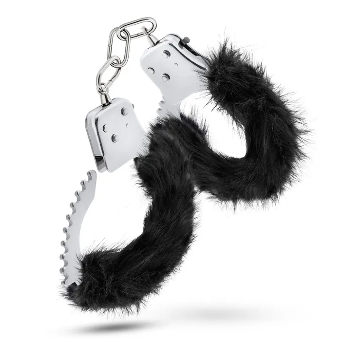 Vibrators Blush Temptasia By Blush Plush Fur Cuffs Black