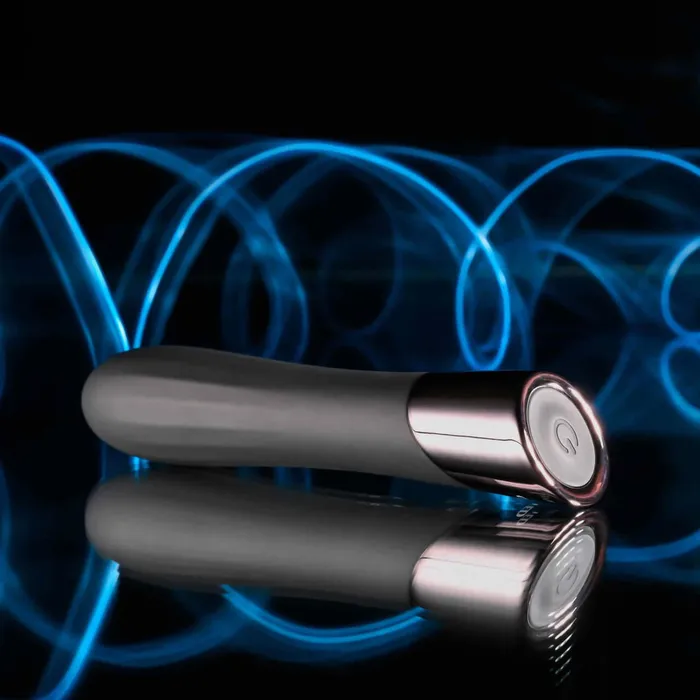 Vibrators Evolved Back in Black Petite Vibrator 10 Speeds Patterns Waterproof USB Rechargeable Evolved Novelties