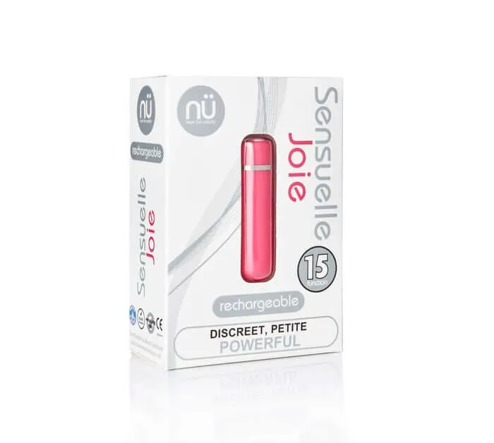 Vibrators Nu Sensuelle Sensuelle Joie Pink Bullet Vibrator Petite Powerful and Rechargeable Vibrators Nu Sensuelle Sensuelle Joie Pink Bullet Vibrator Petite Powerful and Rechargeable