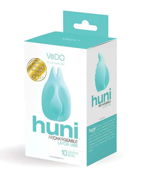 Vibrators Vedo Huni Rechargeable Finger Vibe Turquoise Green Vedo