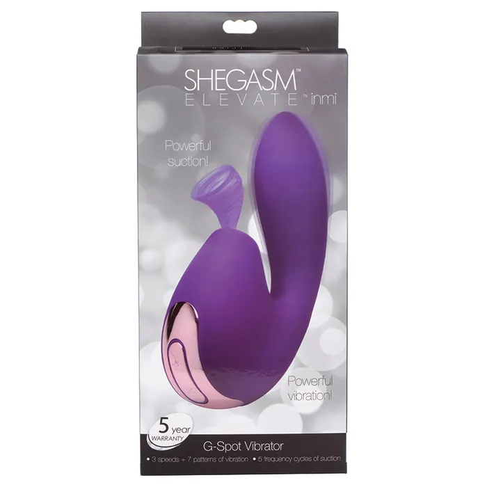 Vibrators XR Brands Shegasm Elevate GSpot VibratorPurple
