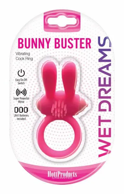 Wet Dreams Bunny Buster Cock Ring with Turbo Bunny Motor HOTT Products Male Sex Toys Wet Dreams Bunny Buster Cock Ring with Turbo Bunny Motor HOTT Products Male Sex Toys